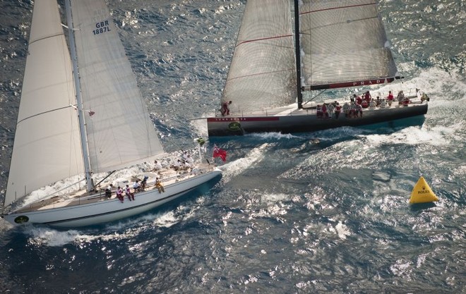 RISKTAKER and LUNA ROSSA - Rolex Middle Sea Race ©  Rolex/ Kurt Arrigo http://www.regattanews.com